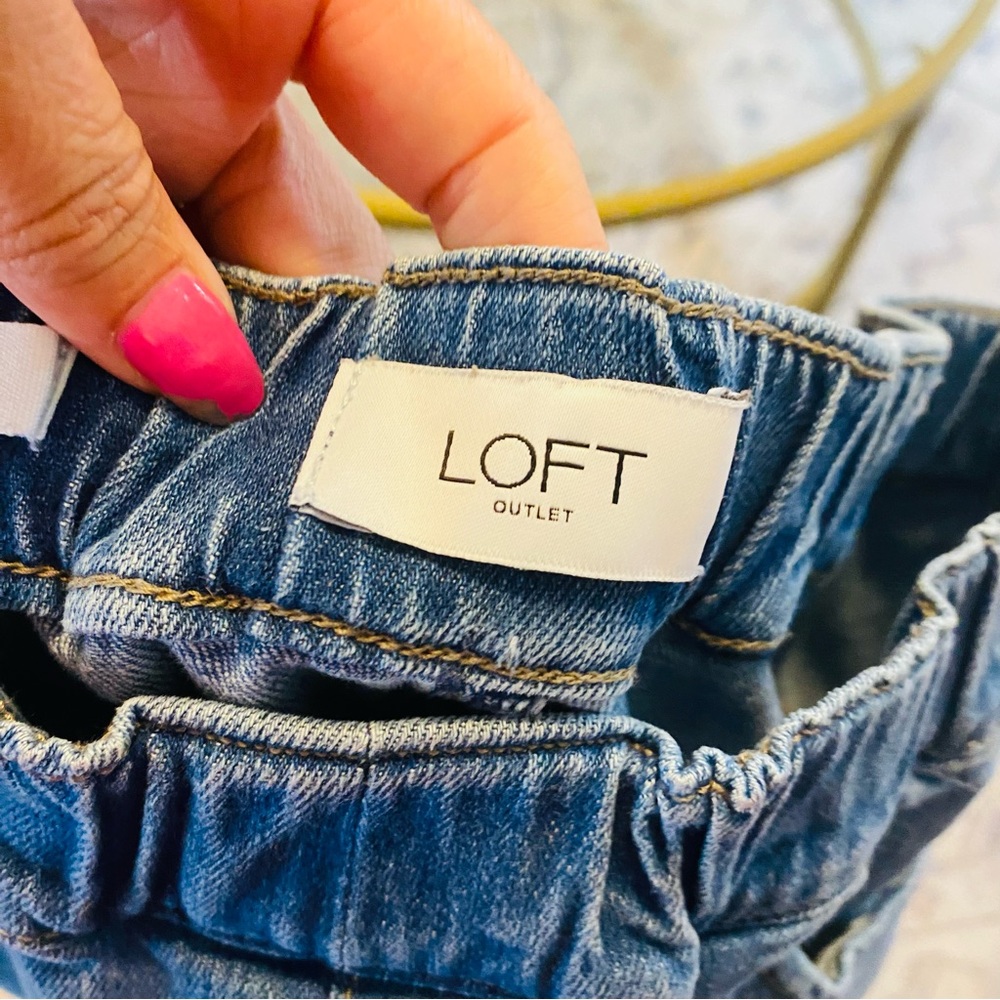 Ann Taylor Loft High Rise Jogger Jeans Small - Picture 5 of 8